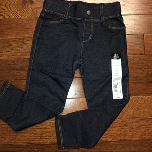 Girls jean jegging with stitch detail